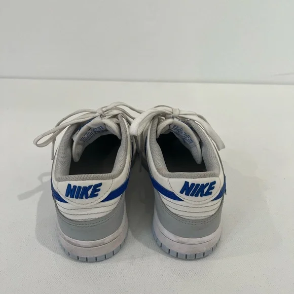 Nike Dunk Low Ivory Hyper Royal Just Stitch It FB1843-141 Size 4Y Women’s 5.5 - Picture 6 of 8